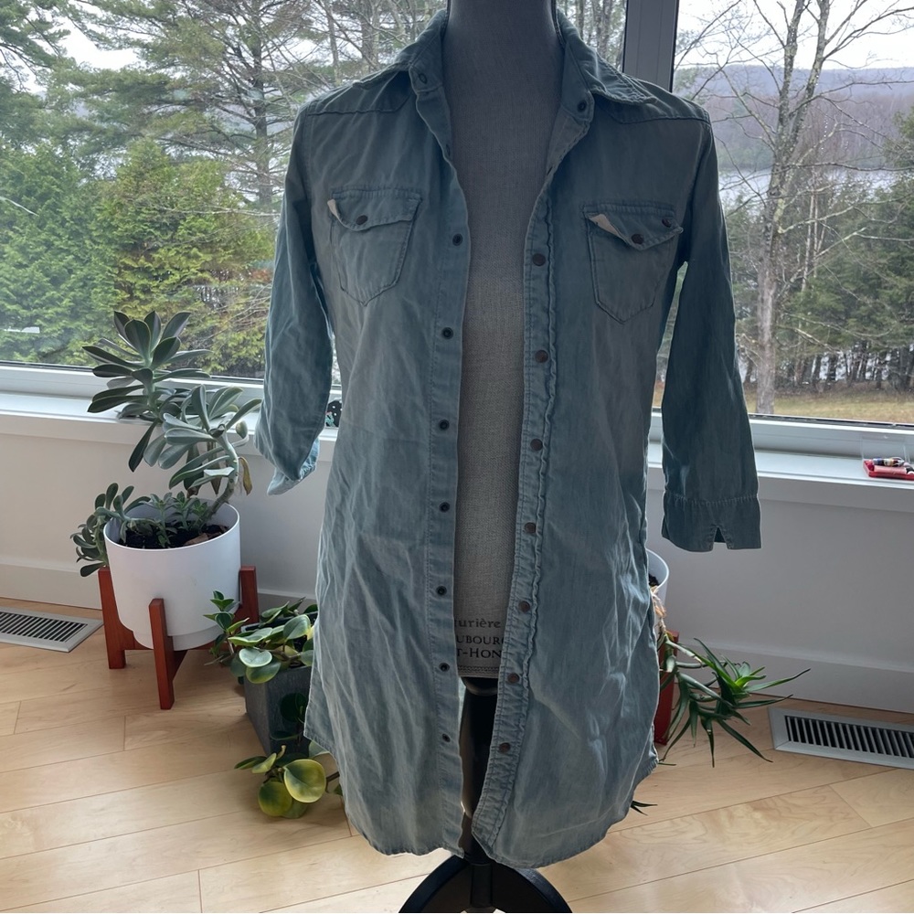 Distressed jeans Maison Scotch tunic